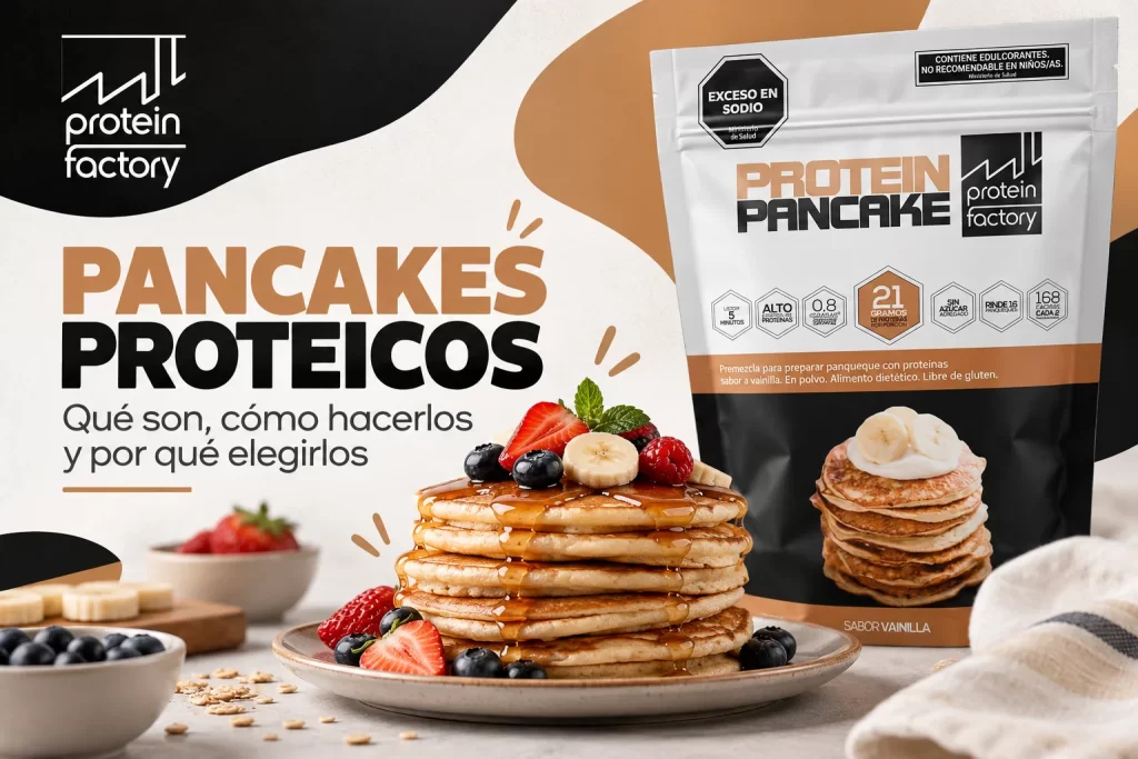 Pancakes proteicos Protein Factory con Protein Pancake sabor vainilla